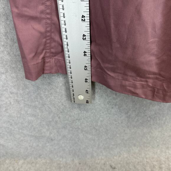 Ava & Viv Balloon Long Sleeve Woven Midi A-Line Dress Size 3X Mauve Square Neck - Picture 10 of 14